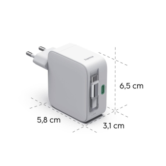 Hama USB-Schnellladegerät 30W ws  201956 