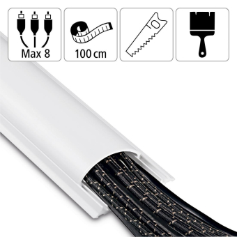 Hama PVC-Kabelkanal weiß          220984 