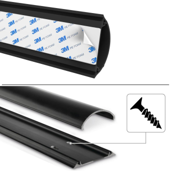 Hama PVC-Kabelkanal schwarz       220985 