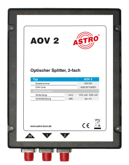 ASTRO Optischer Verteiler 2fach    AOV 2 