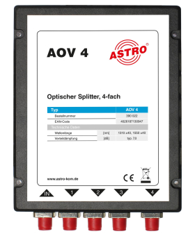 ASTRO Optischer Verteiler 4fach    AOV 4 
