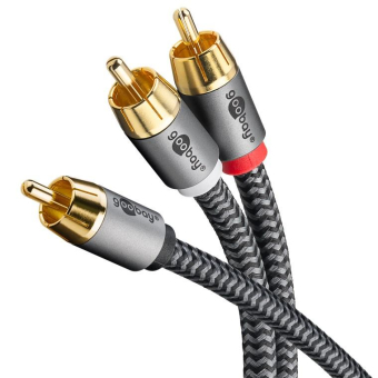 Goobay Audio-Kabel Y-Cinch 2m 