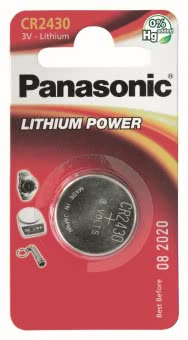 Panasonic Lithium Power      CR2430EL/1B 