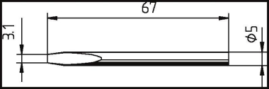 Ersa Lötspitze ERSADUR 3,1mm   0032KD/SB 