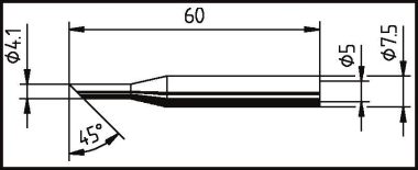 Ersa Lötspitze ERSADUR 4,1mm   0172LD/SB 