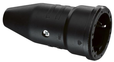 ABL Vollgummi-SCHUKO-Kupplung  1169090 