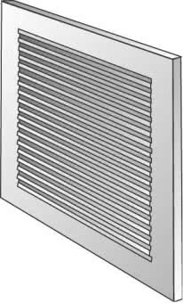 HELI Wetterschutzgitter          LG2525B 