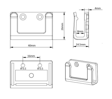 BAIL Montageclip mit Magnet       146927 