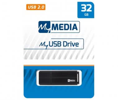 MyMedia USB 2.0 Stick 32GB schwarz 
