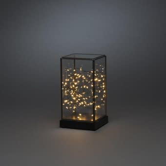 LED Glaslaterne eckig H=20cm    1818-870 
