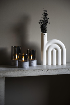 LED Kerzen 3er-Set smokey grey  1819-300 