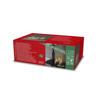 LED Kerzen 3er-Set smokey brown 1819-600 