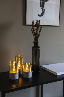LED Kerzen 3er-Set smokey brown 1819-600 