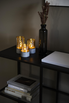 LED Kerzen 3er-Set smokey brown 1819-600 
