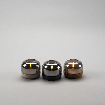 LED Teelicht rauchglas Sockel   1835-970 