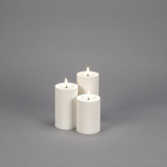 LED Kunststoffkerze weiß Außen  1873-100 