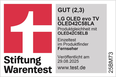 LG OLED42C58LA sw OLED-TV 