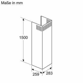 Siemens LZ10BXL61 sw Kaminverlängerung 