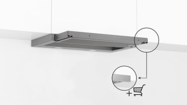 Neff D46BR12X7 si Flachschirmhaube 