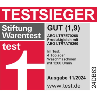 AEG LTR 7 E 70268 Toplader 