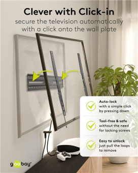Goobay TV-Wandhalter Essential FIX XL 