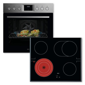 AEG KOMBI3025F EB-Herdset 