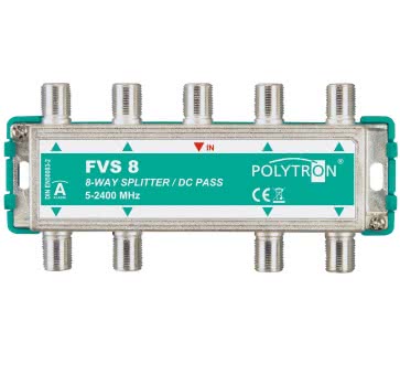 POLY F-Verteiler 8-fach 5-2400MHz  FVS 8 