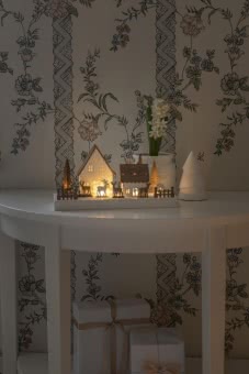 LED Holzsilhouette Waldhäuser   3282-210 