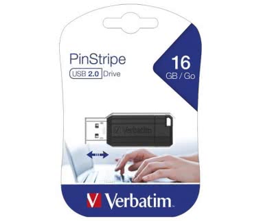 Verbatim USB-Stick PinStripe 16GB  49063 