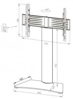 VCM Findal TV-Standfuß             17055 