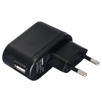 Hama USB-Ladeadapter schwarz       12108 