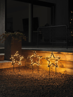 LED Metallsterne 3er Set IP44   4464-800 