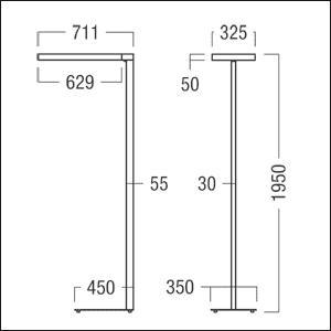 ZUM Stehleuchte EPURIA D/I SC SR SR2 92W 