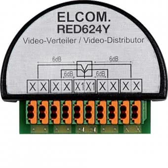 ELCOM Videoverteiler 4-fach      RED624Y 