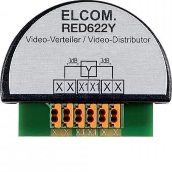 ELCOM Videoverteiler 2-fach      RED622Y 
