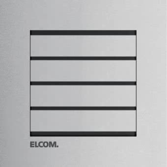 ELCOM Audio Modul 2D Edelstahl   REN410Y 