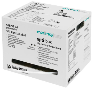 AXING Koaxialkabel 250m weiß   SKB 94-04 