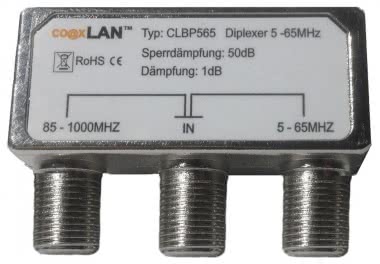 COAX Diplexer Aus- und Ein-      CLBP565 
