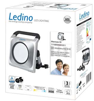 LEDINO Baustrahler IP54 IK08 Wannsee 50W 