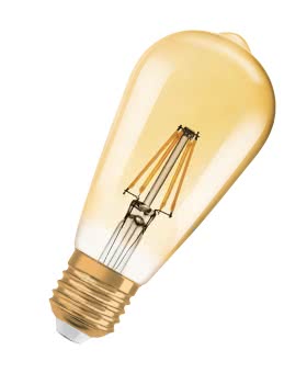 OSR LED Edison 7,5-55W/825 E27 gold dim. 