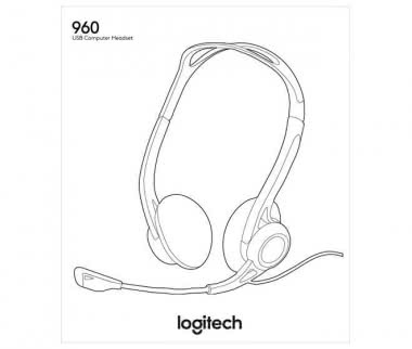 Logitech H960 sw USB-Headset stereo 
