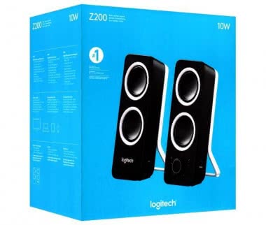 Logitech Z200 sw/ws Stereo-Lautsprecher 