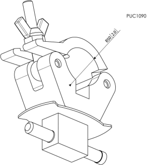 Vogels PUC 1090 si Deckenadapter 