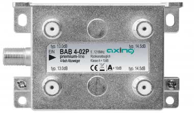 AXING 4fach Terminal-Abzweiger BAB 4-02P 