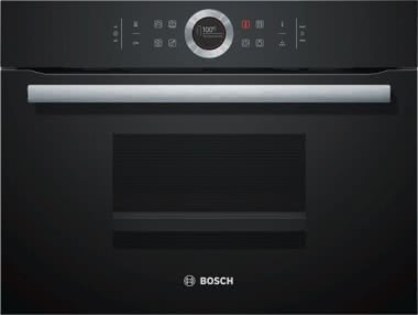 Bosch CDG 634 AB0 sw Kompakt-Dampfgarer 