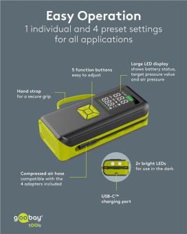 Goobay Akku-Kompressor 