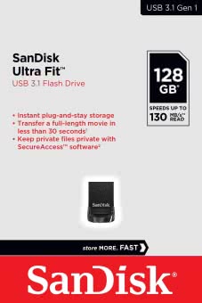 SanDisk Ultra Fit USB-Stick 3.1 128GB 
