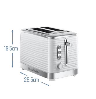 Russel Hobbs Inspire white Toaster 