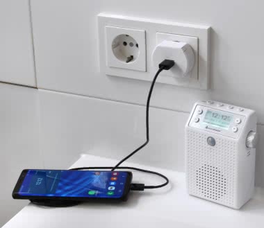 Soundmaster DAB60WE ws/si Badradio 