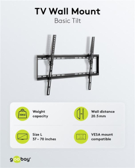 Goobay TV-Wandhalter Basic TILT L 
